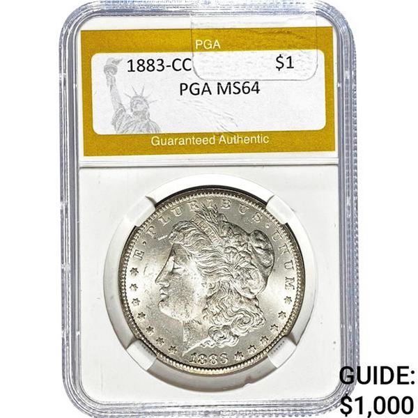 1883-CC Morgan Dollar PGA MS64