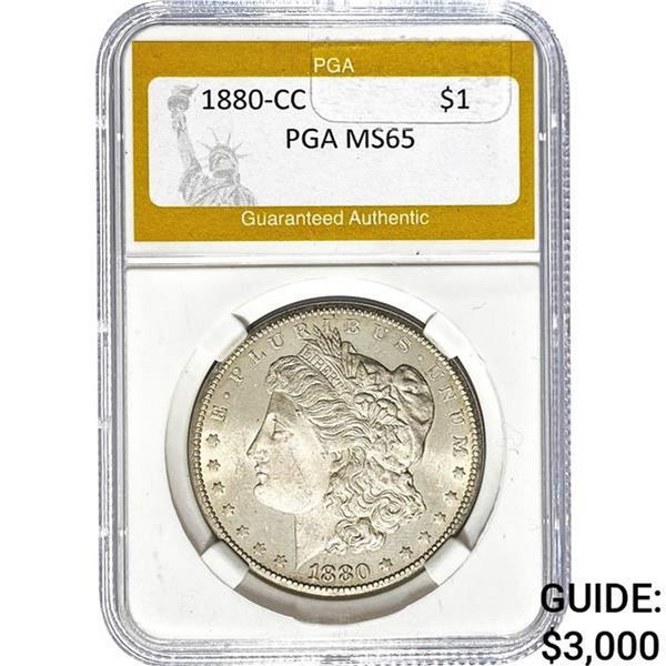 1880-CC Morgan Dollar PGA MS65