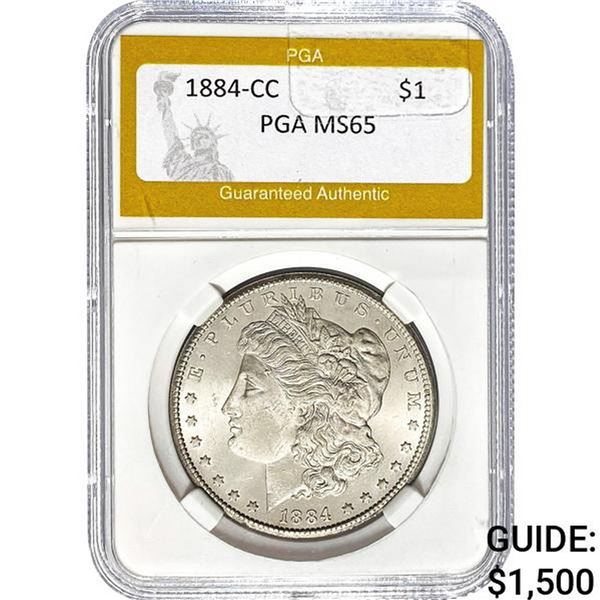 1884-CC Morgan Dollar PGA MS65