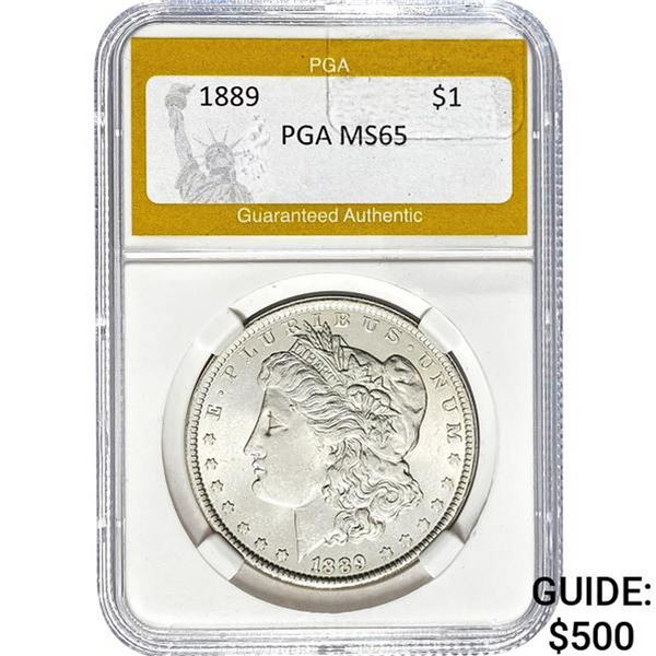 1889 Morgan Silver Dollar PGA MS65