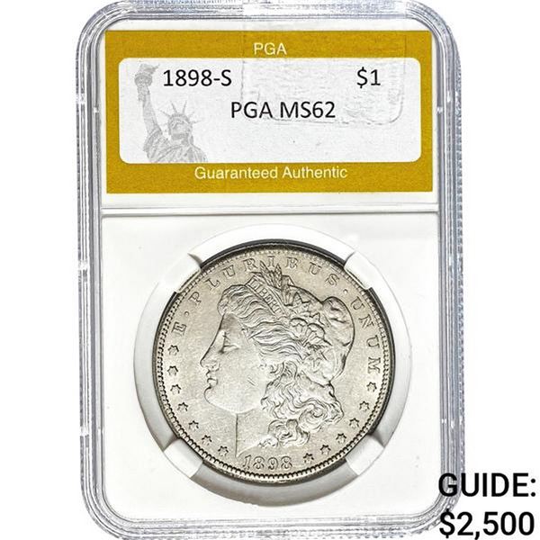 1898-S Morgan Dollar PGA MS62