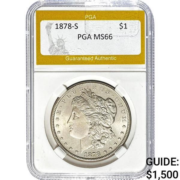 1878-S Morgan Dollar PGA MS66