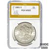 Image 1 : 1881-S Morgan Dollar PGA MS65
