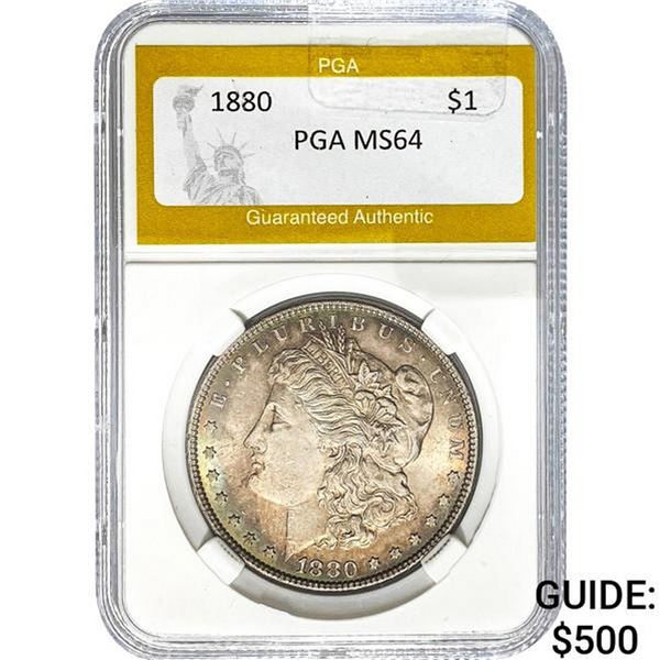 1880 Morgan Silver Dollar PGA MS64