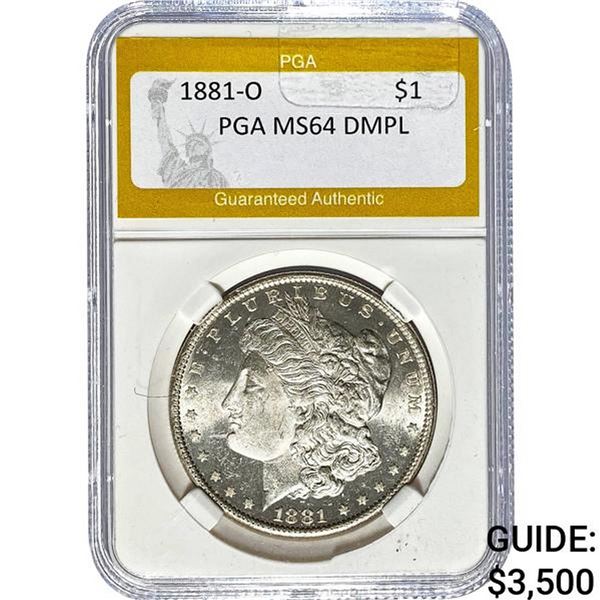 1881-O Morgan Dollar PGA MS64 DMPL