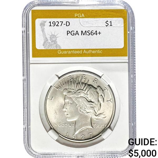 1927-D Peace Dollar PGA MS64+
