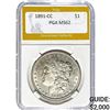 Image 1 : 1891-CC Morgan Dollar PGA MS62