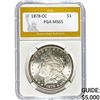 Image 1 : 1878-CC Morgan Dollar PGA MS65