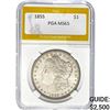 Image 1 : 1855 $1 Morgan Dollar PGA MS65
