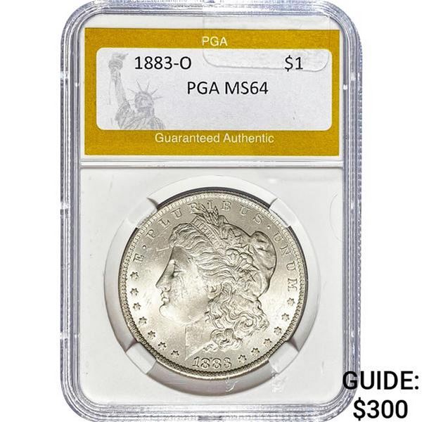 1883-O Morgan Dollar PGA MS64