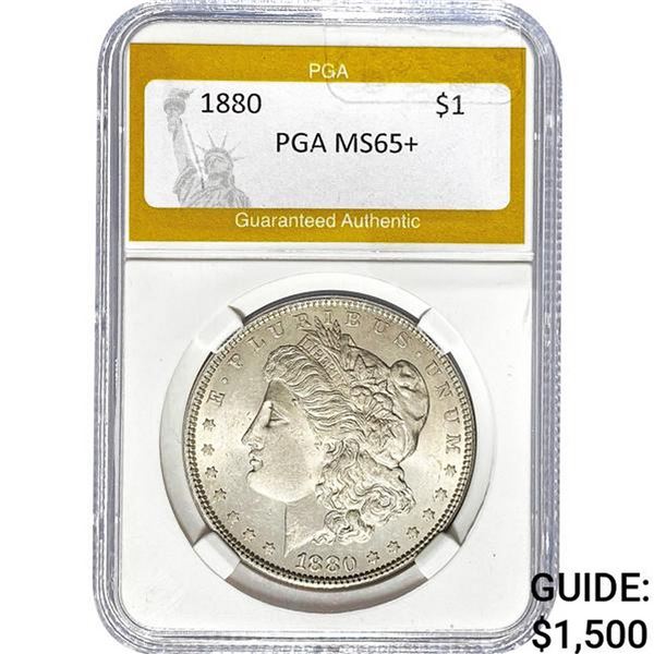 1880 Morgan Silver Dollar PGA MS65+