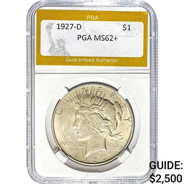 1927-D Peace Dollar PGA MS62+