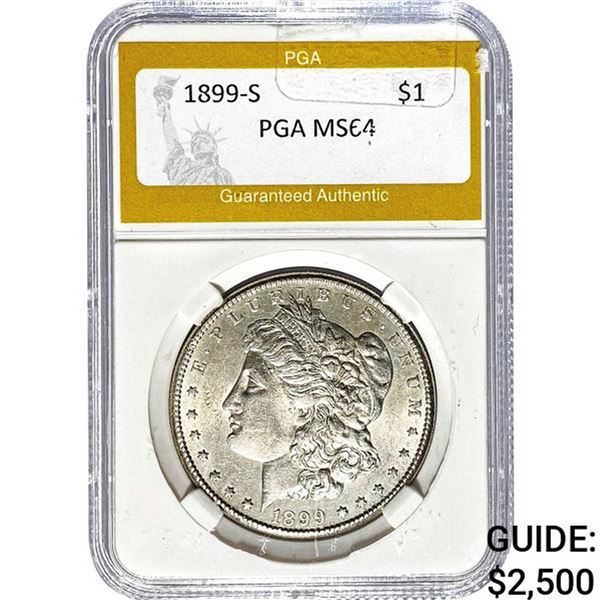 1899-S Morgan Silver Dollar PGA MS64