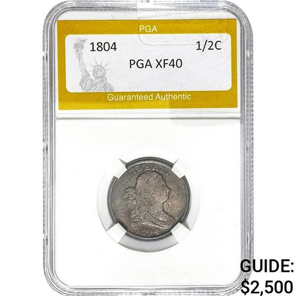 1804 Half Cent PGA XF40