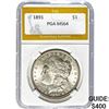 Image 1 : 1891 Morgan Silver Dollar PGA MS64