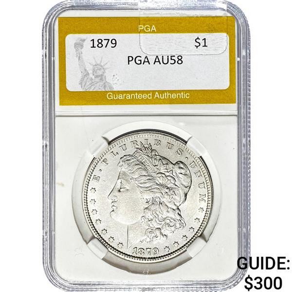 1879 Morgan Dollar PGA AU58