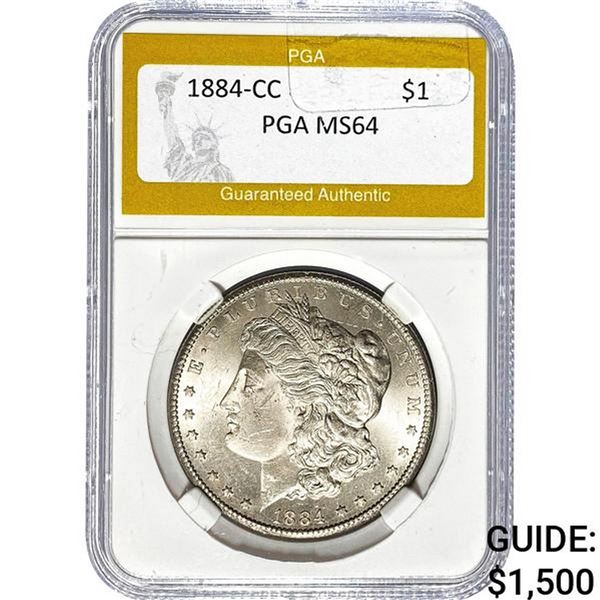 1884-CC Morgan Dollar PGA MS64