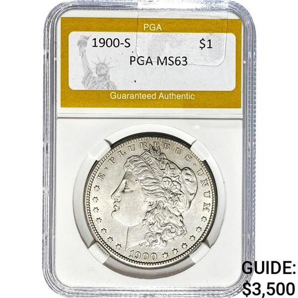 1900-S Morgan Dollar PGA MS63