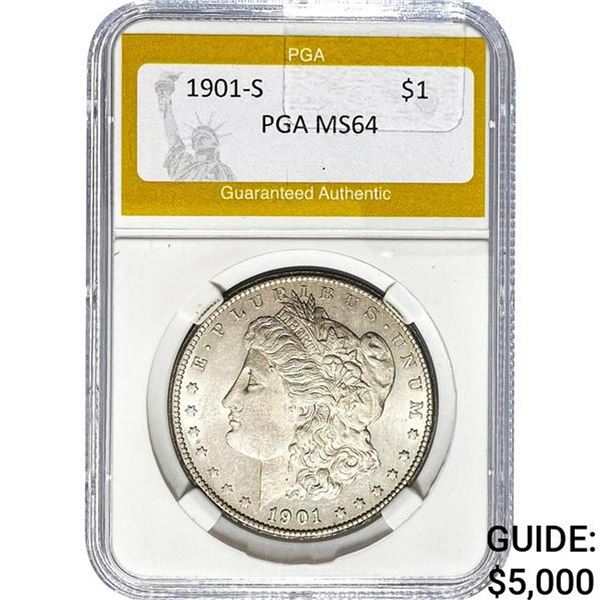 1901-S Morgan Dollar PGA MS64