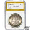 Image 1 : 1883-O Morgan Dollar PGA MS65