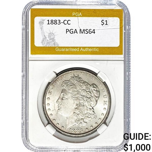 1883-CC Morgan Dollar PGA MS64