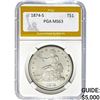 Image 1 : 1874-S Trade Dollar PGA MS63