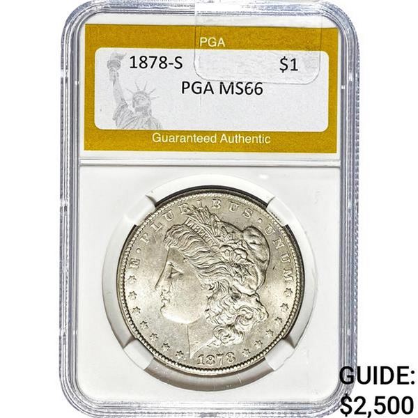 1878-S Morgan Dollar PGA MS66