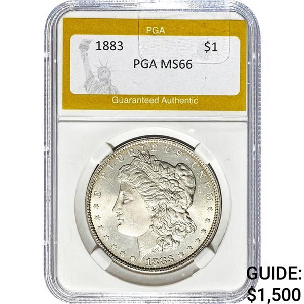 1883 Morgan Silver Dollar PGA MS66