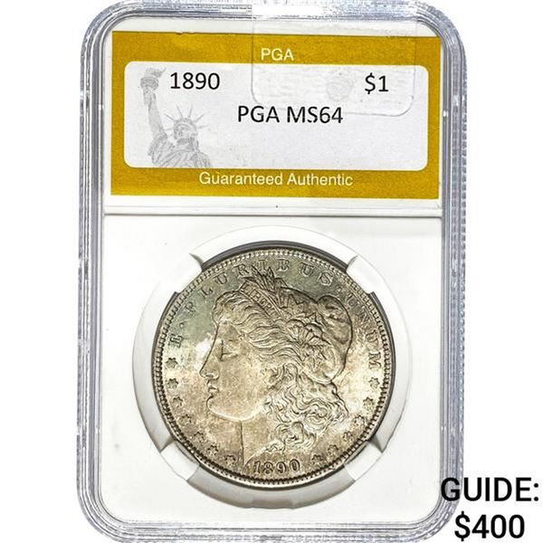 1890 Morgan Silver Dollar PGA MS64