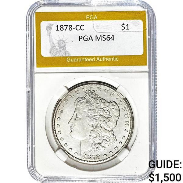 1878-CC Morgan Dollar PGA MS64