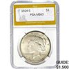 1924-S Peace Dollar PGA MS63