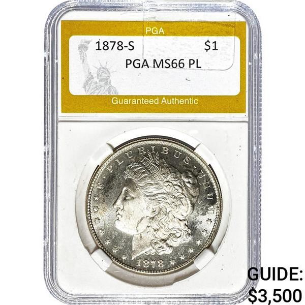1878-S Morgan Dollar PGA MS66 PL