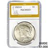 1923-D Peace Dollar PGA MS63+