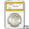 1882-CC Morgan Silver Dollar PGA MS65