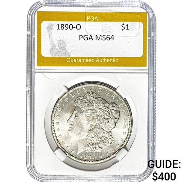 1890-O Morgan Dollar PGA MS64