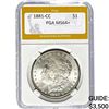 Image 1 : 1881-CC Morgan Dollar PGA MS64+