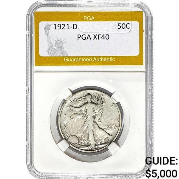1921-D Walking Liberty Half Dollar PGA X