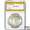 Image 1 : 1882-CC Morgan Silver Dollar PGA MS65