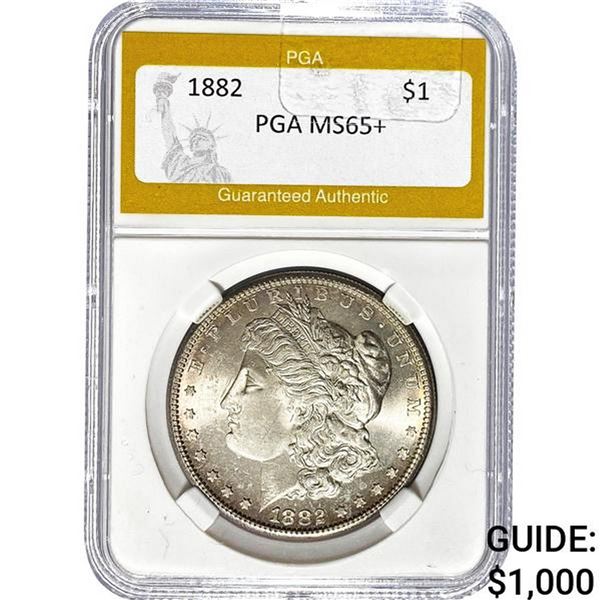 1882 Morgan Silver Dollar PGA MS65+