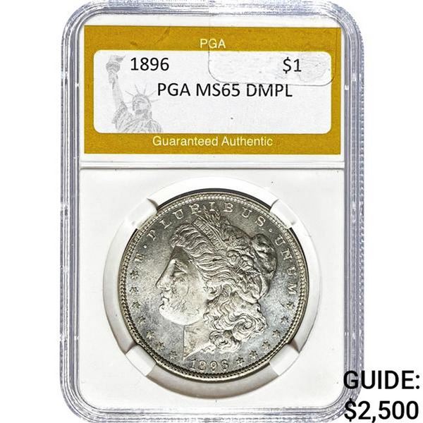 1896 $1 Morgan Dollar PGA MS65 DMPL