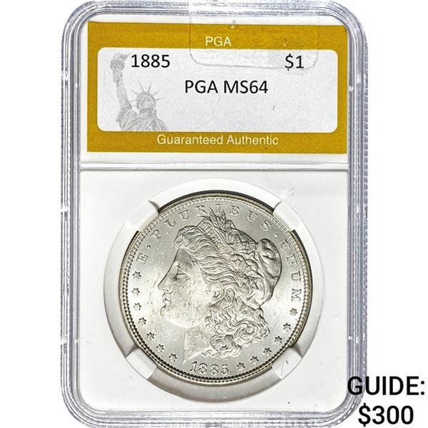 1885 Morgan Silver Dollar PGA MS64