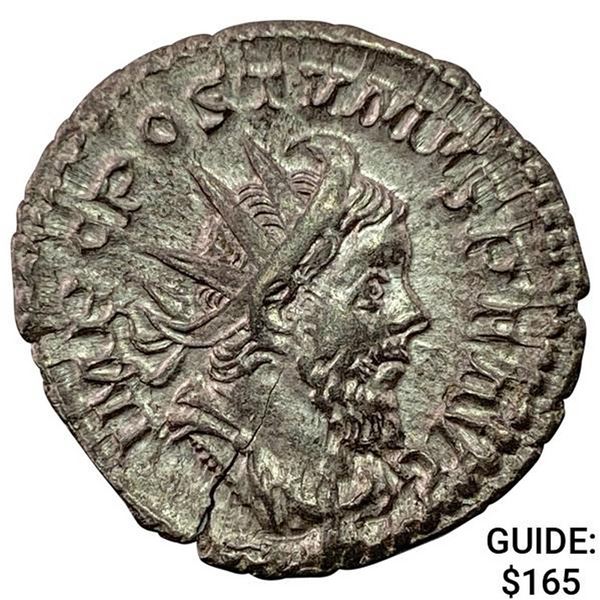 260-269 AD Romano-Gallic BI Double Denarius UNCIRCULATED