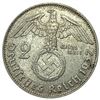Image 2 : 1937-J Germany Silver 2 Reichsmark CLOSELY UNCIRCULATED