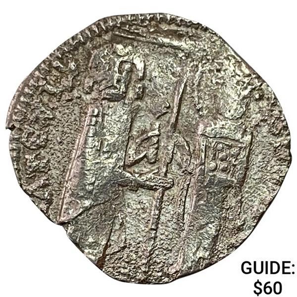 1268-1457 AD Crusades Venice Silver 1/2 Grosso NEARLY UNCIRCULATED