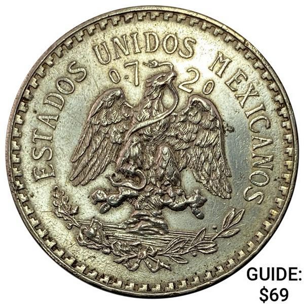 1932-M Mexico Silver Peso CLOSELY UNCIRCULATED