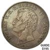 1863-B Saxony Silver Thaler NEARLY UNCIRCULATED