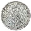 Image 2 : 1911-F German States Silver 3 Mark NEARLY UNCIRCULATED