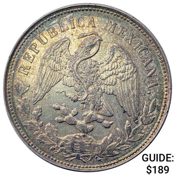 1902Mo AM Mexico Silver Peso CHOICE AU
