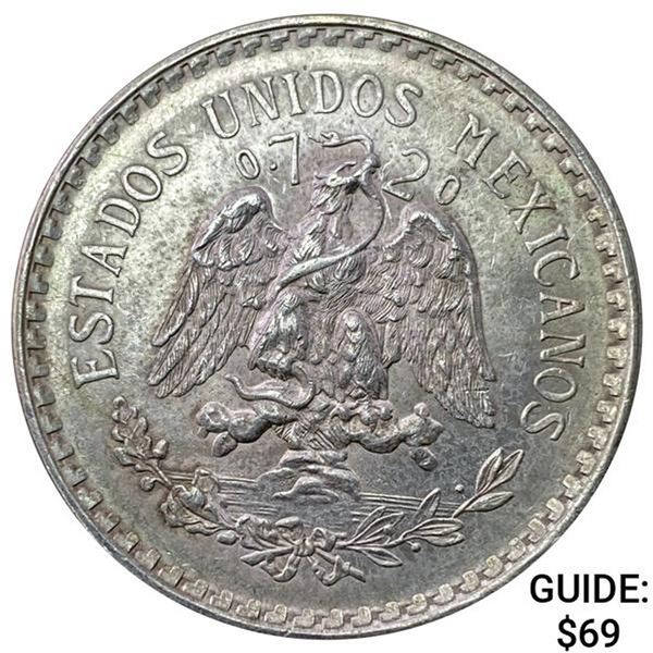 1944-M Mexico Silver Peso UNCIRCULATED