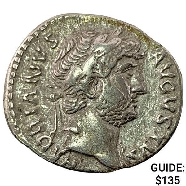 Roman Hadrian 117-138 AD Silver Denarius CHOICE AU